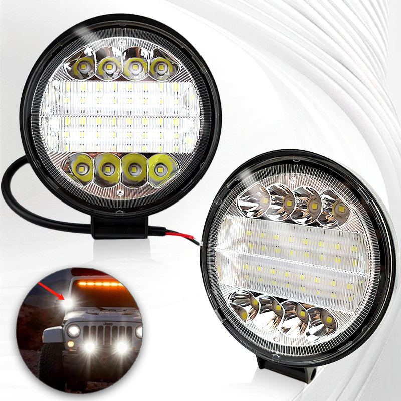 12V 24V 72W Led Flood Spot Beam With Aperture Car Work Light for 4x4 SUV Offroad ATV Automobile