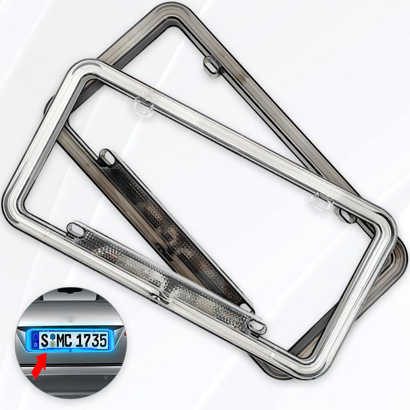 12V USA Size High Quality Led Plastic Car License Plate Frame Factory Wholesale License Plates Frames