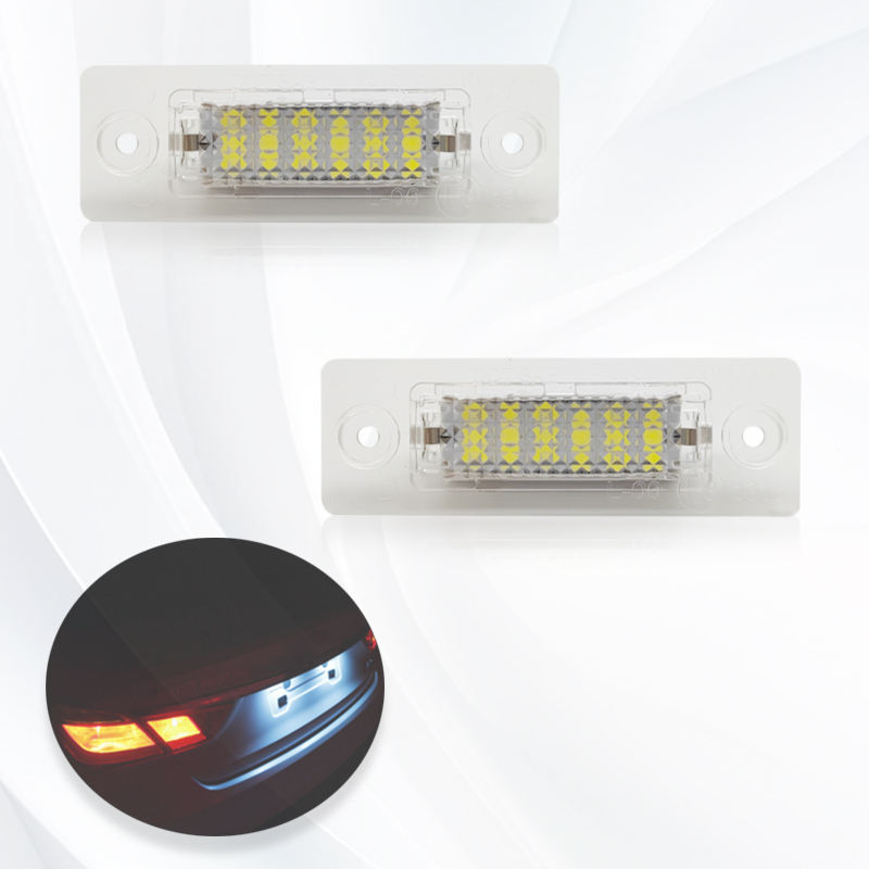 18SMD Canbus Error Free Car Led License Number Plate Light Lamp for VW Jetta Golf 5 Caddy III Passat Transpiarter Touran