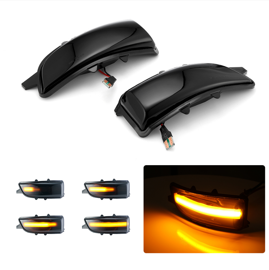 2PCS LED Dynamic Side Indicator Mirror Turn Signal Indicator Blinker Running Light for Volvo C30 C70 S40 S60 V40 V50 V70