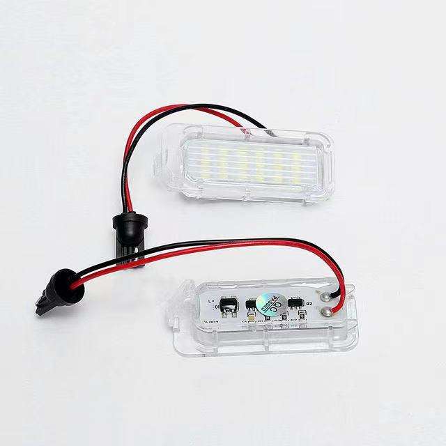 2PCS LED License Plate Light Car Truck License Number Plate Light for FORD Fiesta Focus 3 C MAX Mondeo 4 Galaxy KUGA