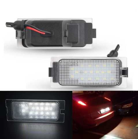 2Pcs Error Free Car LED License Number Plate Light Lamps for Ford Edge 2007-2014 Escape 2008-2012 Mercury Mariner 2007-2011