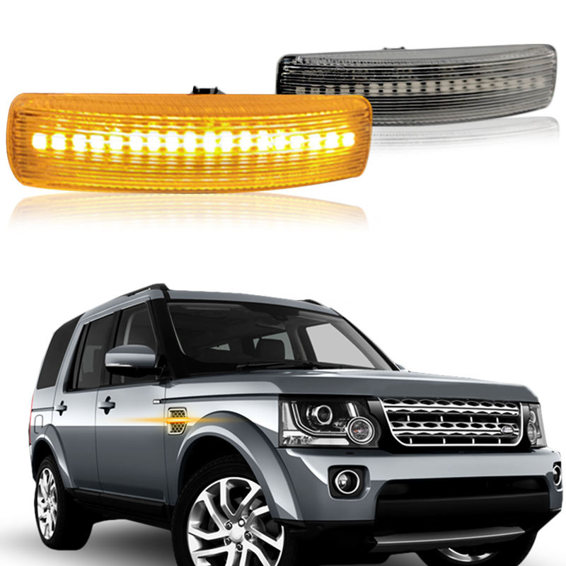 2Pcs LED Turn Signal Dynamic Side Marker Lamp Repeater Indicator Light for Land Rover Freeland 2 Discovery 3 4 Rover Sport L320