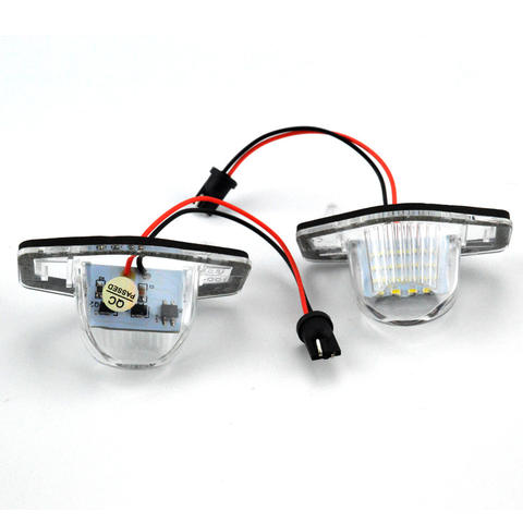 2pcs 12V 18 LED License Plate Lamp LED Light  for Honda Odyssay CRV JAZZ FR-V Stream Insight Car Accessories