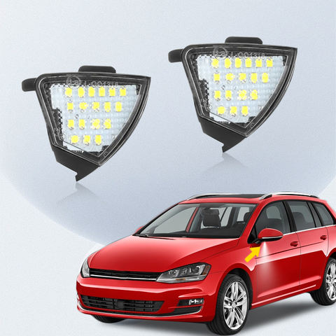 2pcs Under Side Light Mirror Puddle Lamp for VW Volkswagen Eos/Volkswagen Rabbit LED Light