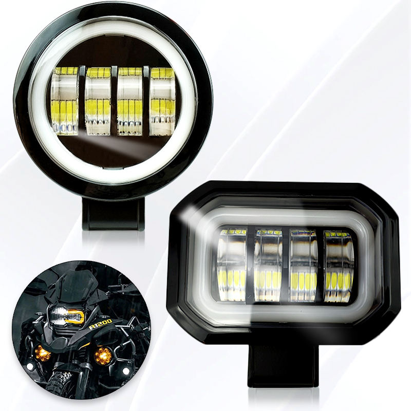 30W 12V 24V  LED Work Light Lens Angel Eyes DRL Fog Lamp for 4x4 Off-Road Truck ATV Motorcycle for the Harley Wrangler