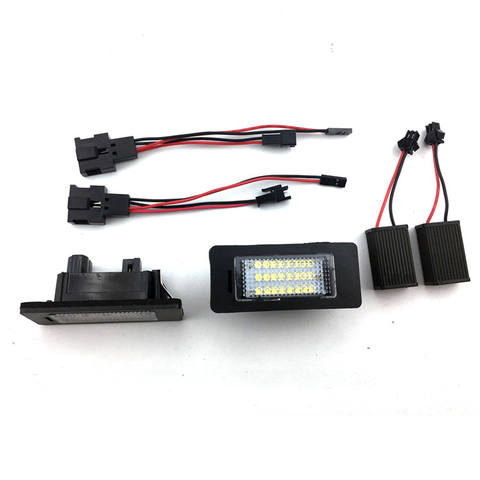 Canbus 12V LED Number Plate Lamp for Audi A1 A4 A5 A6 A7 S5 Q5 RS5 TT TTRS Car License Plate Light