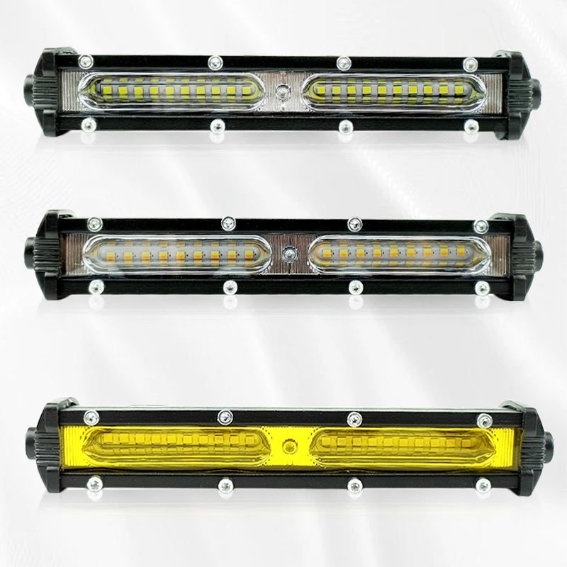 Car LED Work Light Bar Single Row White Fog Lamp Floodlights DC9-36V for 4x4 Off-Road Vehicle Pickup ATV SUV UAZ