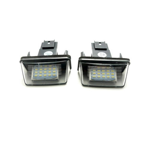 Car Led Rear Number License Plate Light for Citroen C3 C4 C5 for Peugeot 206 207 307 308 5008 No Error Led License Plate Lamp