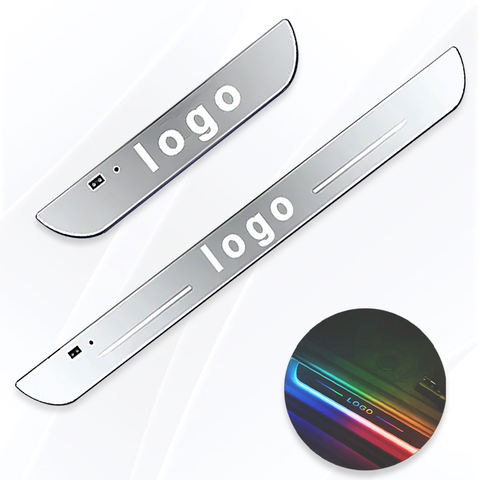 Custom Logo Wireless USB LED Welcome Pedal Light Car Scuff Plate Pedal Door Sill Pathway Light for Audi A1 A3 A4 A5 A6