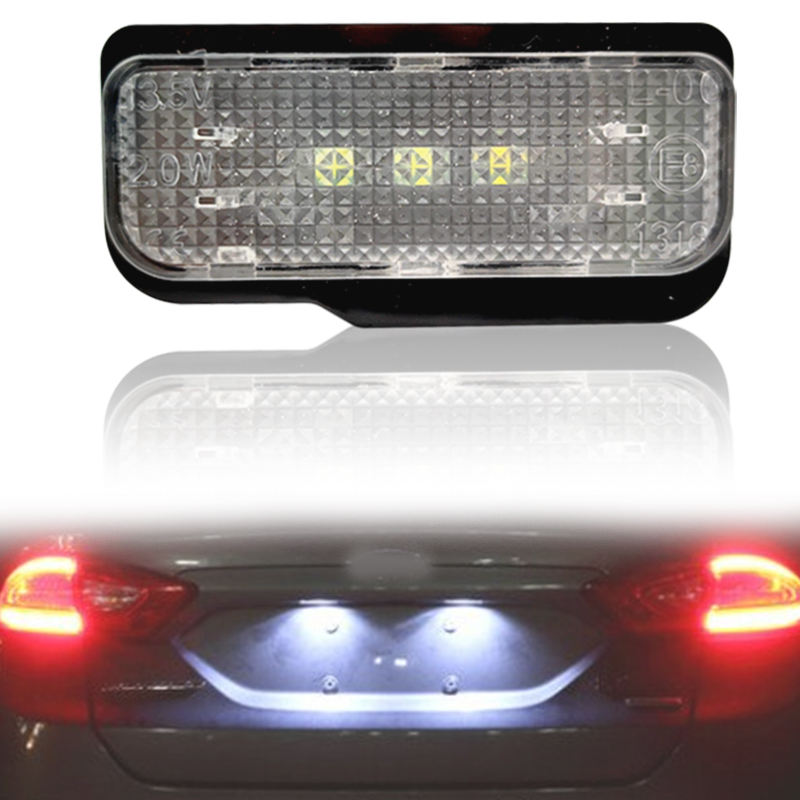 DC12V 7000K Car LED License Number Plate Light Lamp 10W 3 LED White Light Fit for Mercedes Benz W211 W219 R171