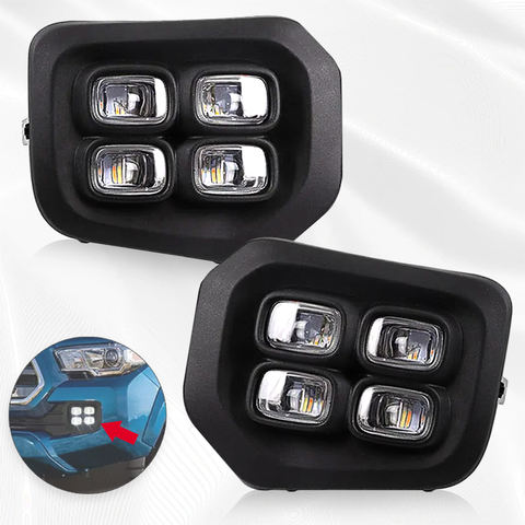 DRL Light Car LED Daytime Running Lights for Toyota Tacoma 2016 2017 2018 2019 2020 Amber Turn Light DRL 12V White Drl