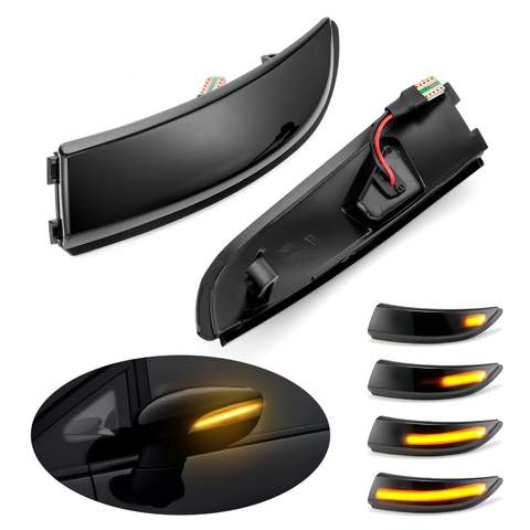 Dynamic Blinker LED Sequential Turn Signal Lights Side Mirror Indicator for Ford Fiesta Mk7 2008-2017 for Ford B-max