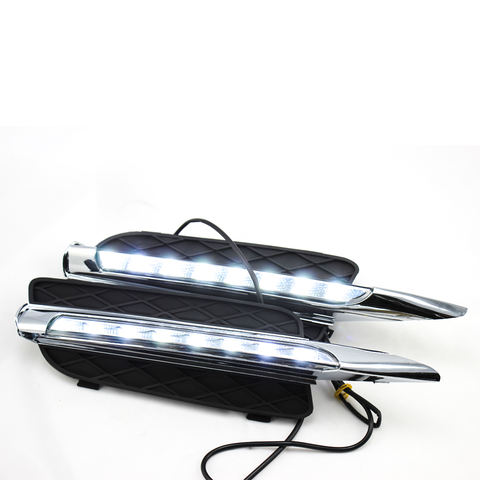 Fit for BMW X5 E70 2007 2008 2009 2010 Sand Silver Led Sequential Light Daytime Running Light DRL