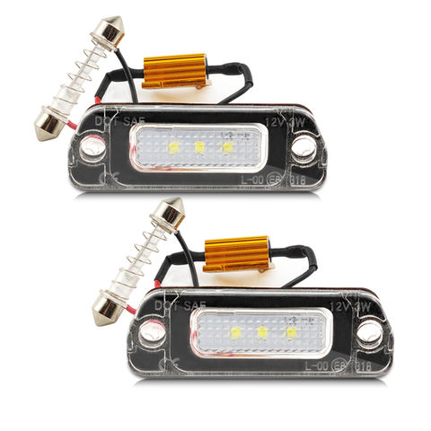 For Benz ML Class W163 55 AMG 230 270 400 430 550 GL 320 350 420 450 R 280 300 320 350 Led License Number Plate Light