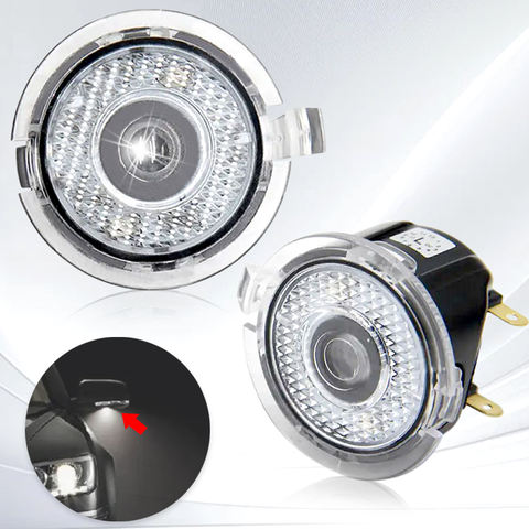 For FORD LED Logo Light Side Mirror Puddle Light for Focus Mondeo F150 Ranger Explorer Taurus Edge FUSION for Toyota Tundra