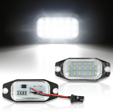 For Toyota Prado FJ Cruiser XJ10 GSJ15 Land Cruiser FJ80 for Lexus Car Rear White LED License Plate Light Number Plate Lamp