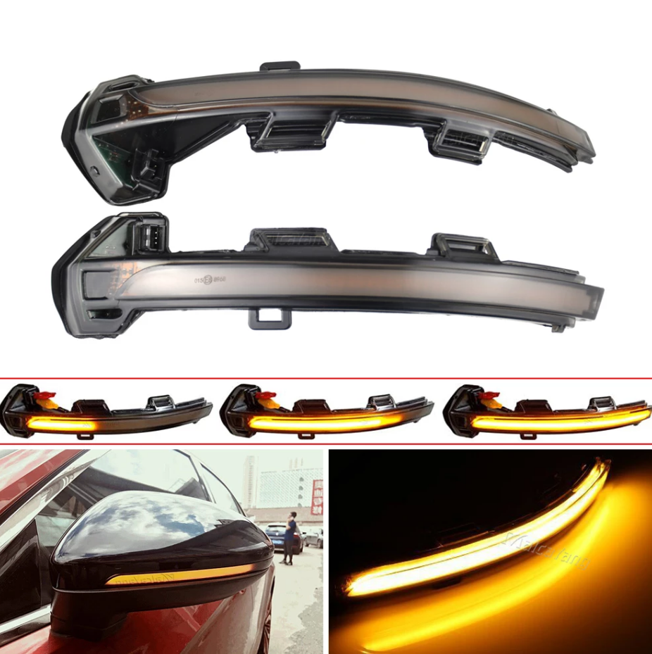 For VW Passat B8 Arteon 2015 2016 2017 2018 Dynamic Turn Signal LED Side Wing Rearview Mirror Indicator Blinker Sequential Light