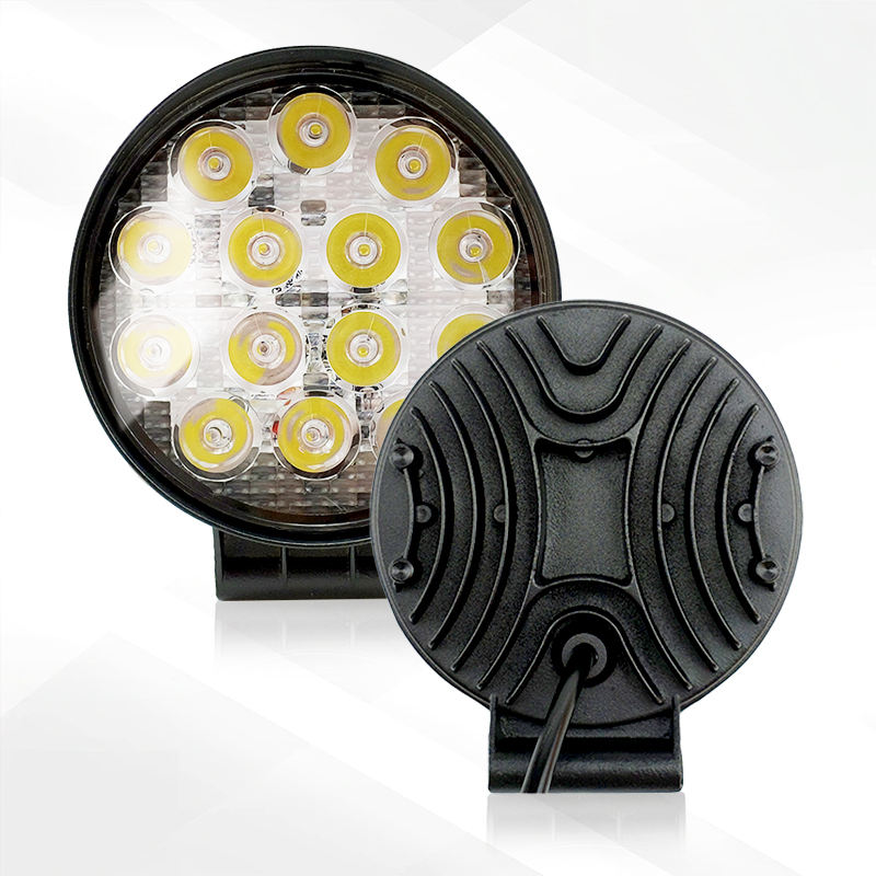 High Brightness 42W 4 Inch Round LED Work Light Driving Lamp for Car Truck Offroad ATV UTV SUV Tractor Boat
