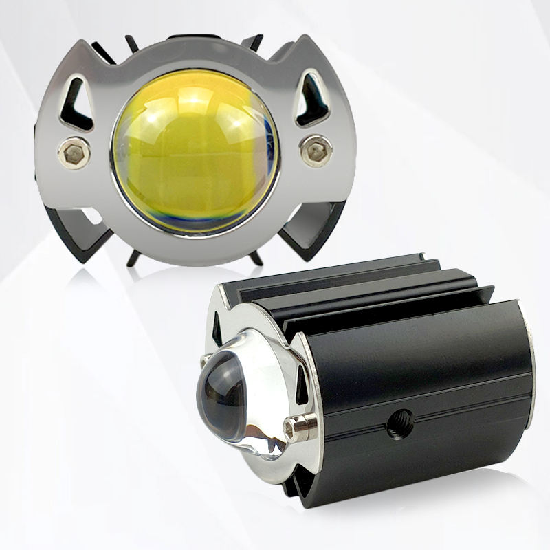 High Power Dual Color White Yellow 30W High Low Beam LED Work Light for Car Truck Motorcycle Bicycle