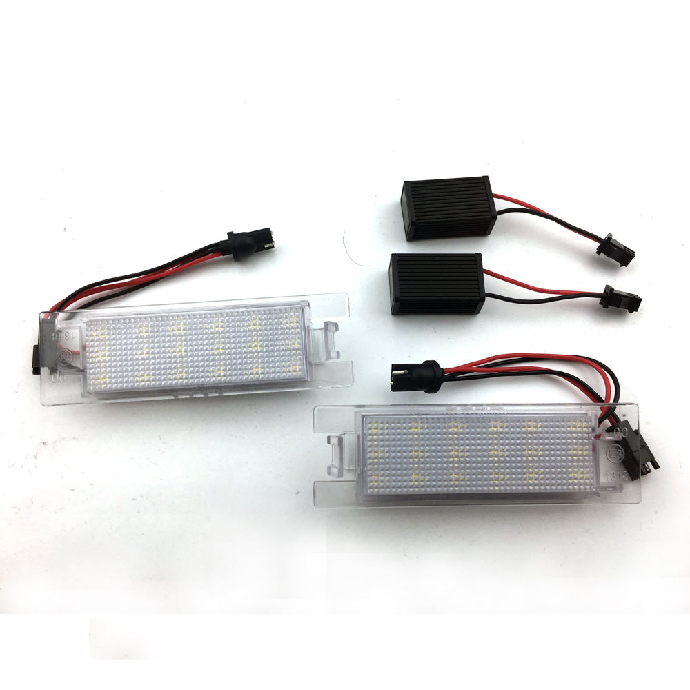 High Quality LED License Plate Lamp Auto Parts for Opel Zafira B Astra H Corsa D Insignia Led License Plate Light