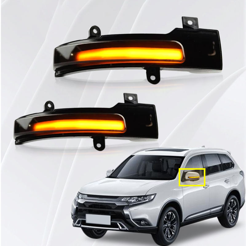 LED Dynamic Side Indicator Mirror Turn Signal Indicator Blinker Running Light for Mitsubishi Outlander Lancer 2016 Signal Lamp