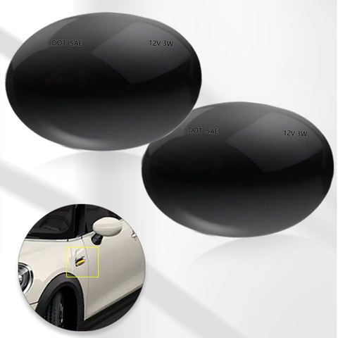 LED Dynamic Side Marker Turn Signal Light Sequential Blinker Lamp for BMW Mini Cooper R56 R57 R58 R59 2007 2008 2009 2010 2013