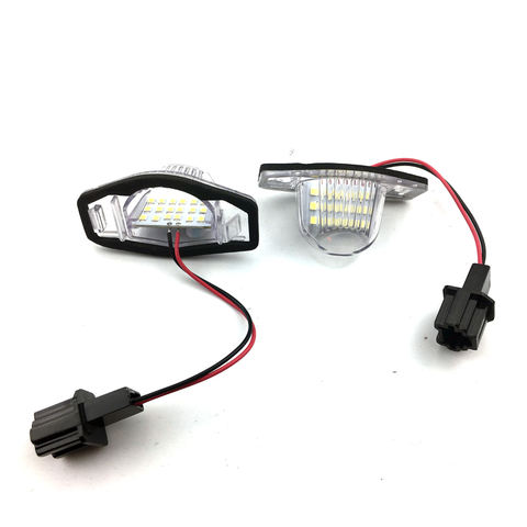 LED License Number Plate Light Lamp Bulbs for Honda Jazz Odyssay Stream Insight CR-V FR-V Crosstour HR-V 12V  6500K Number Lamp