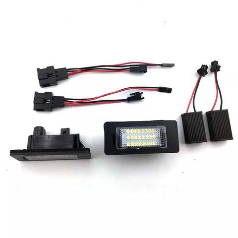 LED License Plate Light 12V White Automobile Lamps for Audi  A1/A4/Allroad /A7/Q5/S5/A5/TT(07-10)