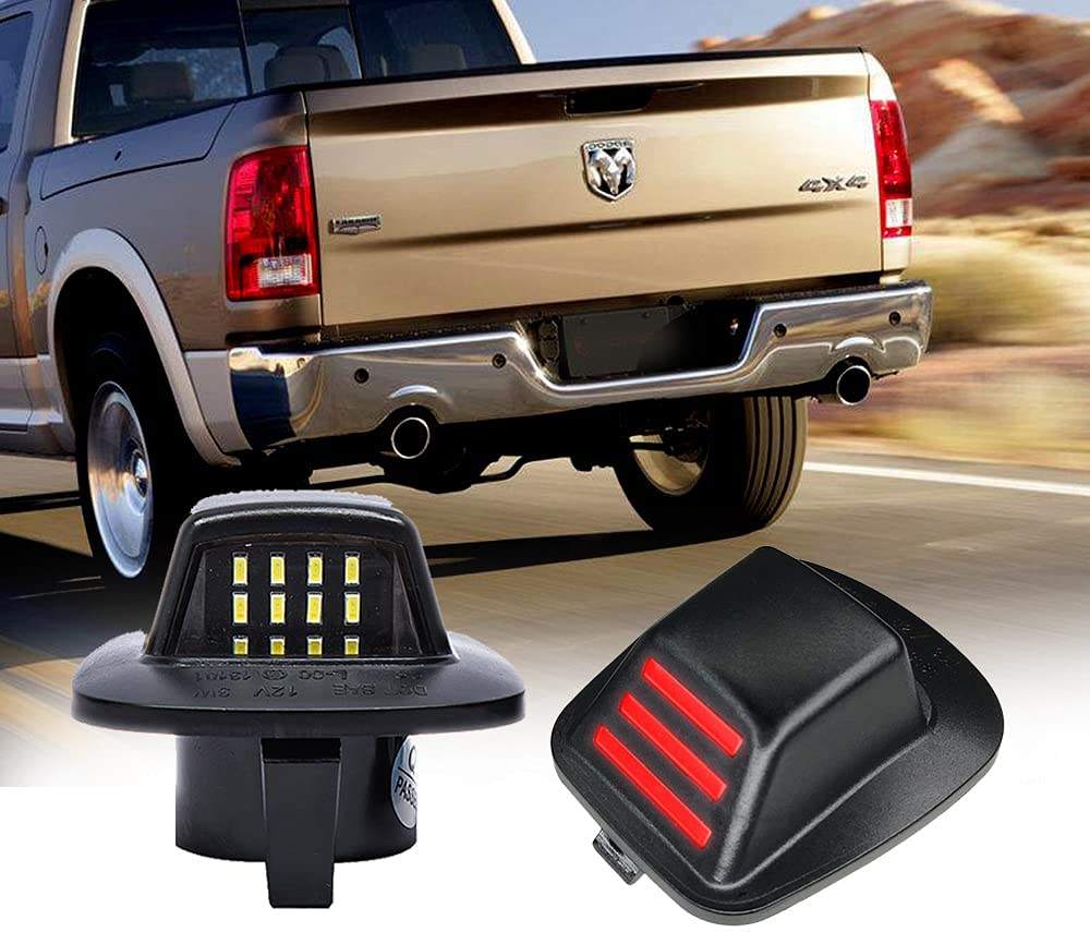 LED License Plate Light Number Lamp for Dodge Dakota Mitsubishi Raider Others Car Light Accessories Led Car Lights