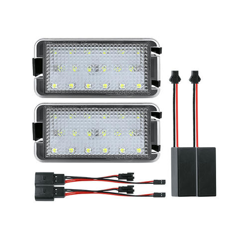 LED License Plate Lights for SEAT AlTEA  AROSE Ibiza Cordoba Leon Toledo II Toledo III Strong Canbus License Number Lamp