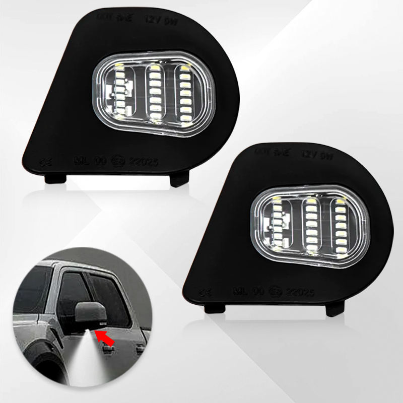 LED Side Under Mirror Puddle Lights for Dodge Ram 1500 2500 3500 Rearview Mirror Floor Lamp
