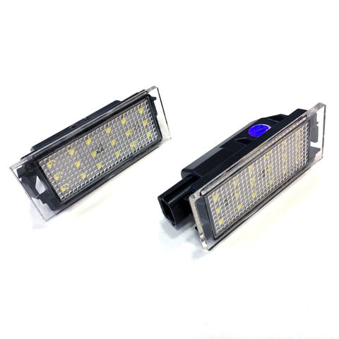 Led License Plate Light Lamps for Renault Clio MK3 MK4 Espace MK5 Megane MK2 MK3 MK4 CC