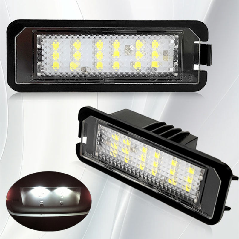 No Error Led License Plate Lamp for VW Amarok Bora Sedan Fox Lupo Polo Phaeton Scirocco 3