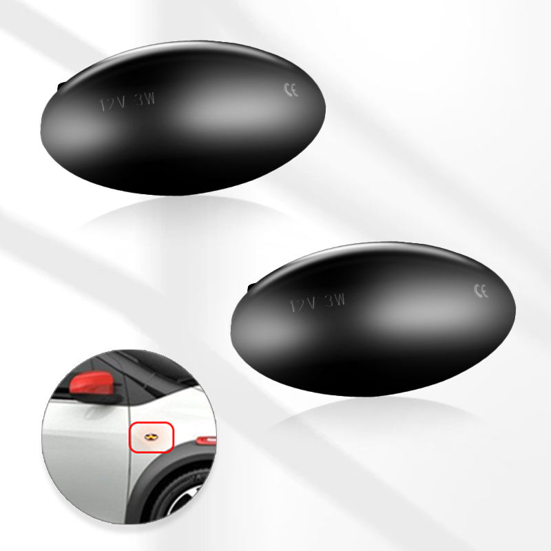 Smoke Lens Dynamic Led Side Marker Led Turn Signal Lights for PEUGEOT 107 206 207 307 407 607  for CITROEN C1 C2 C3 C4 C5