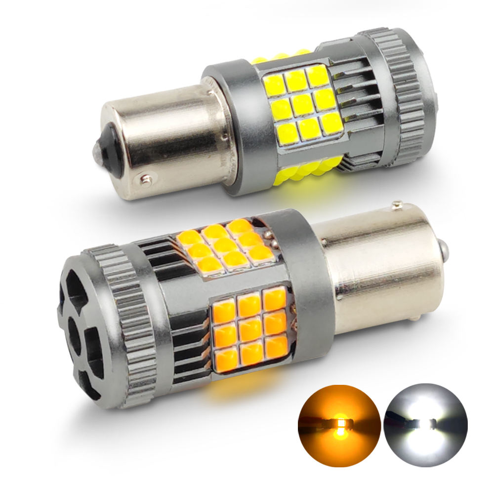 Wholesale 1156 P21w Led Car Light Ba15s Led Bulb Bau15s PY21w 3030 36smd Fan Cooling Turn signal Light Brake Lights for Vehicles