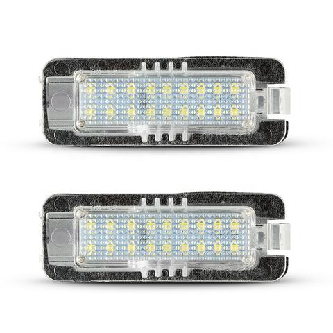 100% Waterproof LED License Pate Light for VW GOLF4/5/6/7 Lupo Scirocco Polo 9N Passat Porsche  911