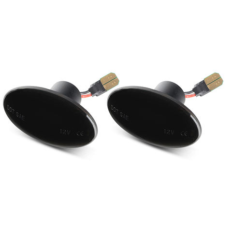 12V LED Front & Rear Dual Fender Side Marker Blinker Light for Ford F350 1999 LED Side Blinker