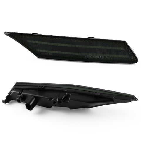 12V SMD4014 Smoke Lens LED Side Marker Turn Signal Light for Porsche Taycan Amber Light