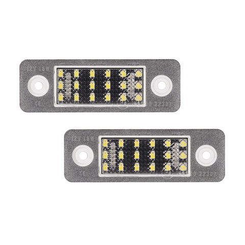 18SMD LED License Plate Light Lamp Error-Free 12V for Volvo C30 2008-2013 Car Accessories OEM 31213991