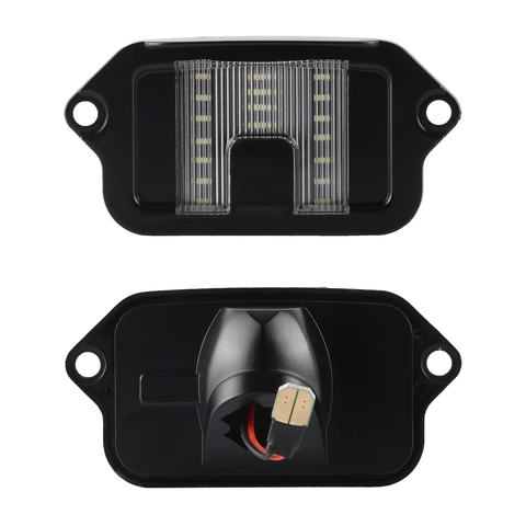 1pcs Plug and Play Full LED License Plate Light Rear Bumper Tag Lamp Assembly Replacement for Ford Mustang 2005-2009