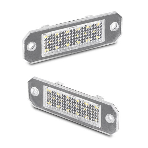2Pcs LED License Plate Light Lamp Compatible with VW P-assat Sedan (type 3BG) Variant (type 3C B6)VW T5 (type 7H, 7J)