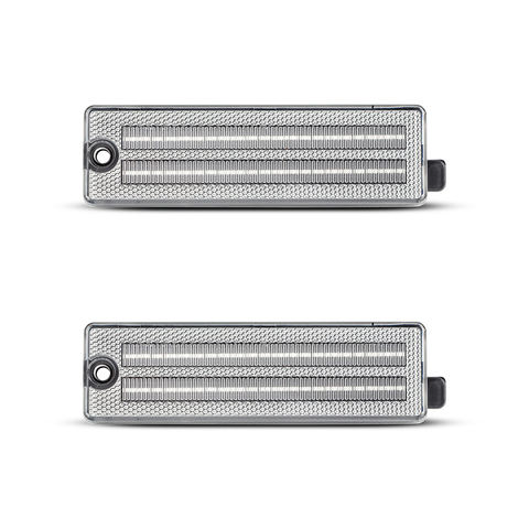 2pcs 12V Clear LED Side Marker Lights for Chevy Camaro 1993-2002 Red Rear Bumper Parking Lamps