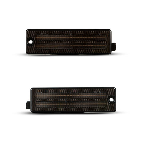 2pcs 12V Smoked Rear Bumper LED Side Marker Lights for Chevy Camaro 1993-2002 Red Side Marker Parking Light