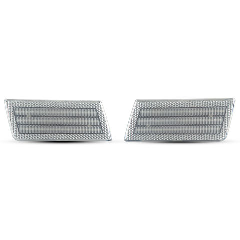 2pcs Clear Front LED Side Bumper Marker Lights for Chrysler 300 300C 2005-2014 LED Turn Signal Lamps