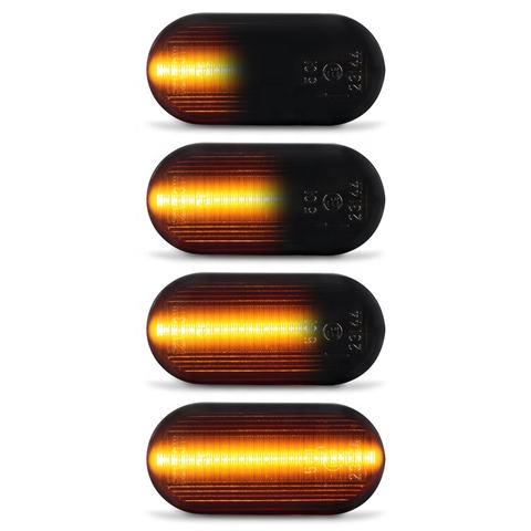 2pcs Dynamic LED Side Marker Lights  Assembly for Nissan Note Pathginder R51 Qashqai Turn Signal Light