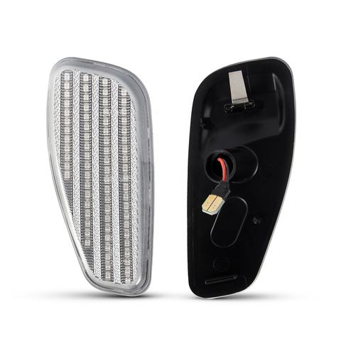 2pcs LED Front Bumper DRL Amber Side Marker Light Fender Parking Lamp for Jeep Renegade 2015-2017