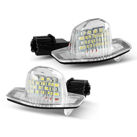 2pcs LED License Plate Light Assembly LED Number Plate Lamp  for Honda Odyssay CRV JAZZ HR-V Insight
