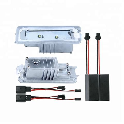 2pcs  LED Number Plate Lamp License Plate Light for VW Polo GOLF4  GOLF6 Car Accessories