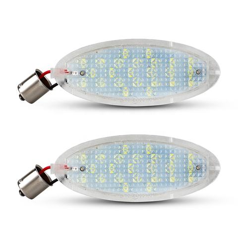 2pcs LED Rear License Plate Number Lights Assembly Replacement for Opel Astra F Corsa B Vectra B